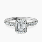 Platinum Klarissa Halo Lab Diamond Eternity Ring front image