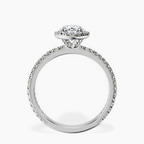 Platinum Klarissa Halo Lab Diamond Eternity Ring side right image one