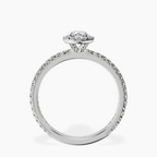 Platinum Klarissa Halo Lab Diamond Eternity Ring side right image one