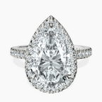 Platinum Klarissa Halo Lab Diamond Eternity Ring front image