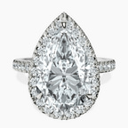 Platinum Klarissa Halo Lab Diamond Eternity Ring front image
