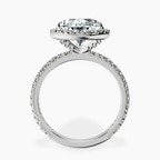 Platinum Klarissa Halo Lab Diamond Eternity Ring side right image one