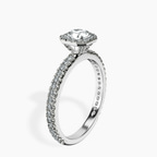 Platinum Klarissa Halo Lab Diamond Eternity Ring standing product image one