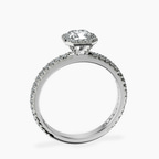 Platinum Klarissa Halo Lab Diamond Eternity Ring side right image one