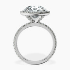 Platinum Klarissa Halo Lab Diamond Eternity Ring side right image one