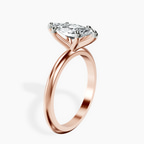 14kt Rose Gold Alora Six Prong Solitaire Lab Diamond Ring standing product image one