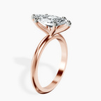 14ct Rose Gold Alora Six Prong Solitaire Lab Diamond Ring standing product image one