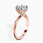 18ct Rose Gold Alora Six Prong Solitaire Lab Diamond Ring standing product image one