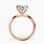 18ct Rose Gold Alora Six Prong Solitaire Lab Diamond Ring side right image one