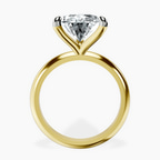 14kt Yellow Gold Alora Six Prong Solitaire Lab Diamond Ring side right image one