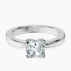 Platinum Jannel Tapering Solitaire Lab Diamond Ring front image