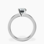 Platinum Jannel Tapering Solitaire Lab Diamond Ring side right image one