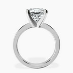 Platinum Jannel Tapering Solitaire Lab Diamond Ring side right image one