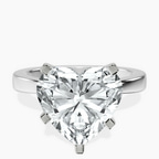 Platinum Jannel Tapering Solitaire Lab Diamond Ring front image