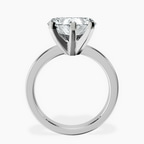 Platinum Jannel Tapering Solitaire Lab Diamond Ring side right image one