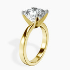 14kt Yellow Gold Jannel Tapering Solitaire Lab Diamond Ring standing product image one