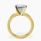 14kt Yellow Gold Jannel Tapering Solitaire Lab Diamond Ring side right image one
