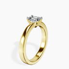 14kt Yellow Gold Jannel Tapering Solitaire Lab Diamond Ring standing product image one