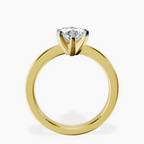 2.73 ct. marquise Jannel Tapering Ring in 14kt yellow gold side right image one