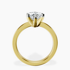 14kt Yellow Gold Jannel Tapering Solitaire Lab Diamond Ring side right image one