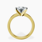 14kt Yellow Gold Jannel Tapering Solitaire Lab Diamond Ring side right image one