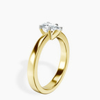 14kt Yellow Gold Jannel Tapering Solitaire Lab Diamond Ring standing product image one
