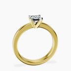14kt Yellow Gold Jannel Tapering Solitaire Lab Diamond Ring side right image one
