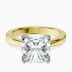 14kt Yellow Gold Jannel Tapering Solitaire Lab Diamond Ring front image