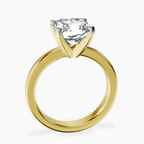 14kt Yellow Gold Jannel Tapering Solitaire Lab Diamond Ring side right image one