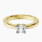 14kt Yellow Gold Jannel Tapering Solitaire Lab Diamond Ring front image