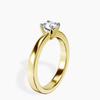 14kt Yellow Gold Jannel Tapering Solitaire Lab Diamond Ring standing product image one