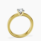 14kt Yellow Gold Jannel Tapering Solitaire Lab Diamond Ring side right image one
