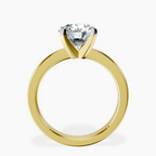 2.82 ct. round Jannel Tapering Ring in 18kt yellow gold side right image one