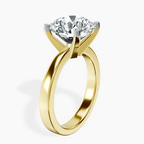 14kt Yellow Gold Jannel Tapering Solitaire Lab Diamond Ring standing product image one