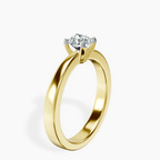 18kt Yellow Gold Jannel Tapering Solitaire Lab Diamond Ring standing product image one