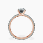 18kt Rose Gold Claire Full Eternity Lab Diamond Ring side right image one