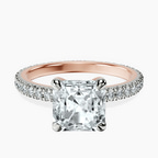 18kt Rose Gold Claire Full Eternity Lab Diamond Ring front image