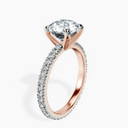 18kt Rose Gold Claire Full Eternity Lab Diamond Ring standing product image one