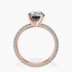 18kt Rose Gold Claire Full Eternity Lab Diamond Ring side right image one