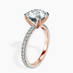 14kt Rose Gold Claire Full Eternity Lab Diamond Ring standing product image one