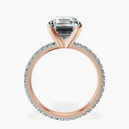 14kt Rose Gold Claire Full Eternity Lab Diamond Ring side right image one