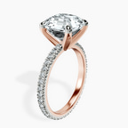 14kt Rose Gold Claire Full Eternity Lab Diamond Ring standing product image one