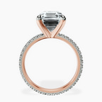 14kt Rose Gold Claire Full Eternity Lab Diamond Ring side right image one