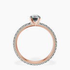14kt Rose Gold Claire Full Eternity Lab Diamond Ring side right image one
