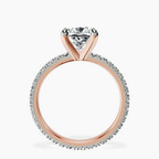 18kt Rose Gold Claire Full Eternity Lab Diamond Ring side right image one