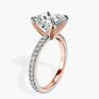 18kt Rose Gold Claire Full Eternity Lab Diamond Ring standing product image one