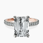 14kt Rose Gold Claire Full Eternity Lab Diamond Ring front image
