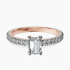 14kt Rose Gold Claire Full Eternity Lab Diamond Ring front image