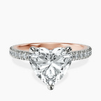 14kt Rose Gold Claire Full Eternity Lab Diamond Ring front image