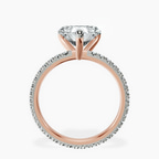 14kt Rose Gold Claire Full Eternity Lab Diamond Ring side right image one